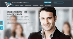 Desktop Screenshot of mittelstandswirtschaft.de